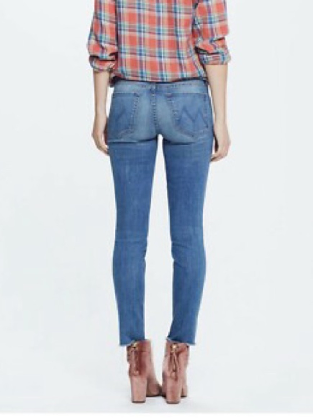 MOTHER The Looker Ankle Fray Birds of Paradise sz 27 Jeand